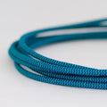 Zigzag Blue & Emerald Fabric Cable 3 Core