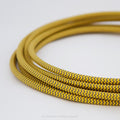 Zigzag Yellow & Graphite Fabric Cable 3 Core