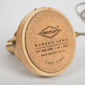Beech & Brass Bureau Lamp - Cork Detail