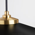 Exposed Shade Black & Gold Empire Ceiling Pendant  - Cup