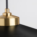 Tall Shade Black & Gold Empire Ceiling Pendant