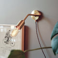 Alfie 45 Wall Sconce - Brass - Down Atmospheric