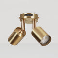 Double Brass Hugo Hotspot Ceiling/ Wall Light with GU10 Bulbs
