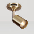 Single Brass Hugo Hotspot Ceiling/ Wall Light with GU10 Bulb