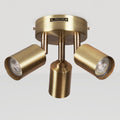 Triple Brass Hugo Hotspot Ceiling/ Wall Light with GU10 Bulbs