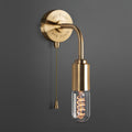 Pullchain 90 Degree Wall Sconce - Brass
