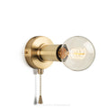 Pullchain Brass Simple Wall Sconce 
