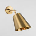Swivel Wall Sconce - Brass with Cone Shade