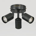 Triple Gunmetal Grey Hugo Hotspot Ceiling/ Wall Light with GU10 Bulbs