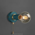 Pullchain Harbour Teal Simple Wall Sconce