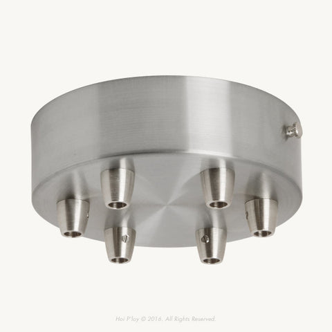 Large Stainless Steel Ceiling Cup - 6 Hole