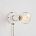 Portable White Simple Sconce