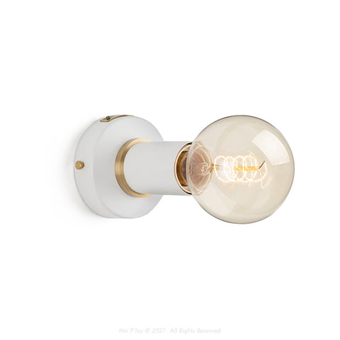 White Simple Wall Sconce