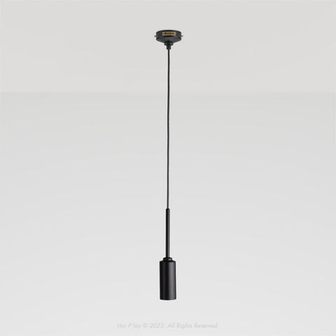 Monotone Black Single Percy Pendant Light