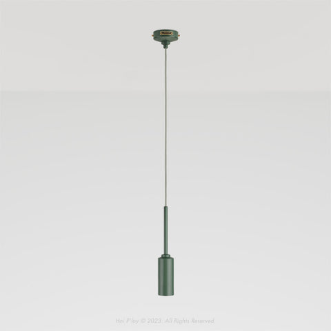 Monotone Botany Green Single Percy Pendant Light