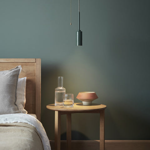 Signature Stone Grey & Brass Single Percy Pendant Light