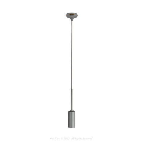 Monotone Stone Grey Single Percy Pendant Light