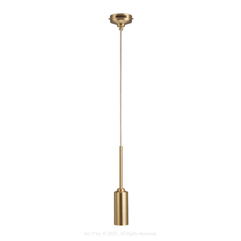 Signature Brass Single Percy Pendant Light