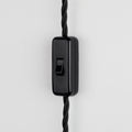 Black & Brass Slim Shady Wall Light - Switch Detail 