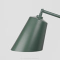 Botany Green Monotone Penny Portrait Wall Light - Green Shade Light Sideview 