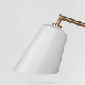 Brass Slim Shady Wall Light - White