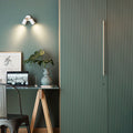 Double Stone Grey Hugo Hotspot Ceiling/ Wall Light with GU10 Bulbs