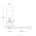 Graphite & Stainless steel Bureau Lamp