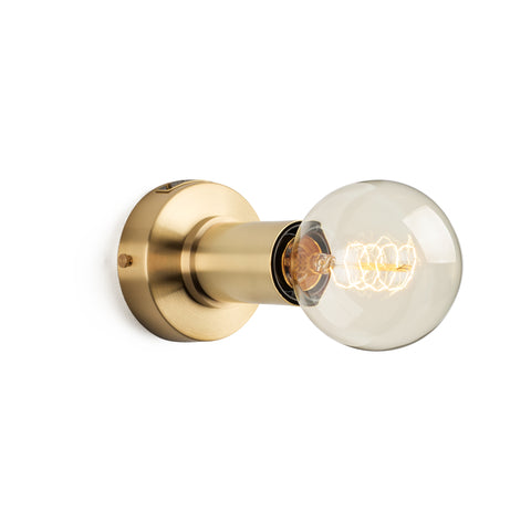 Brass Simple Wall Sconce - Bulb